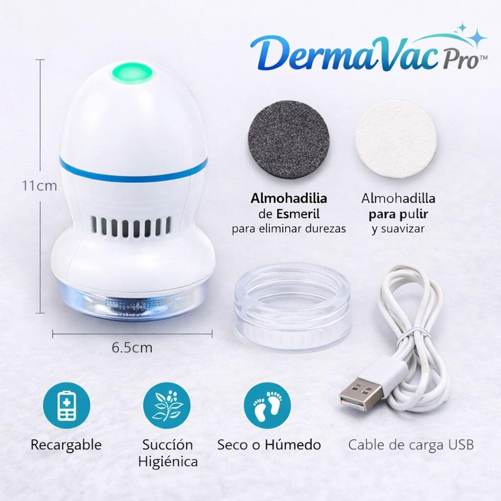 DermaVac Pro™ Remueve callos y durezas fácilmente