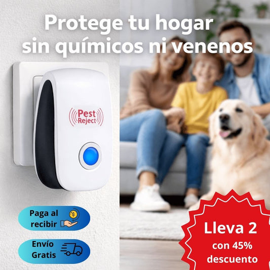 🔴 Repelente de Plagas ultrasónico Pest Reject